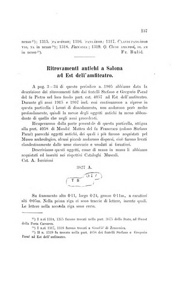 Bulletino di archeologia e storia dalmata