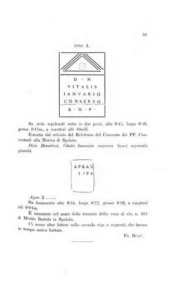 Bulletino di archeologia e storia dalmata