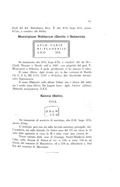 Bulletino di archeologia e storia dalmata