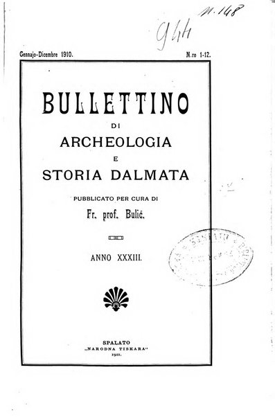 Bulletino di archeologia e storia dalmata