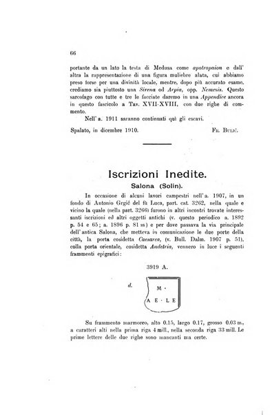 Bulletino di archeologia e storia dalmata