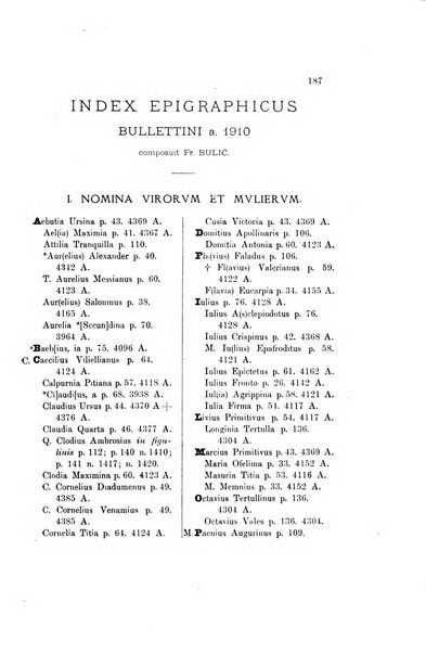 Bulletino di archeologia e storia dalmata