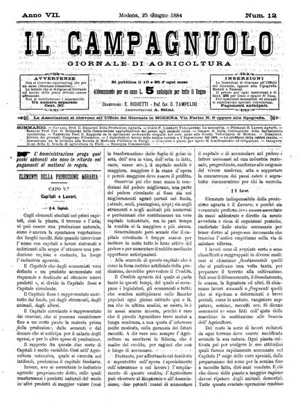 Il campagnuolo giornale di agricoltura pratica