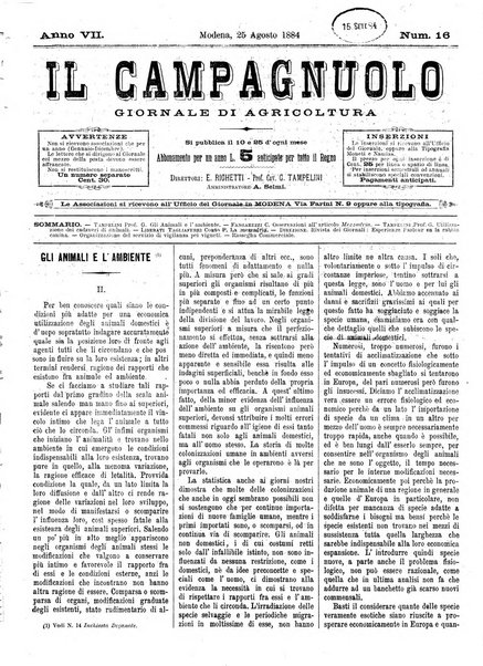 Il campagnuolo giornale di agricoltura pratica