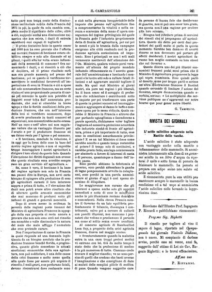 Il campagnuolo giornale di agricoltura pratica