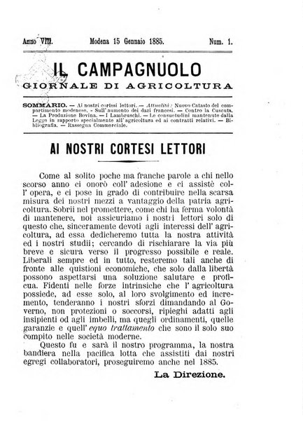 Il campagnuolo giornale di agricoltura pratica