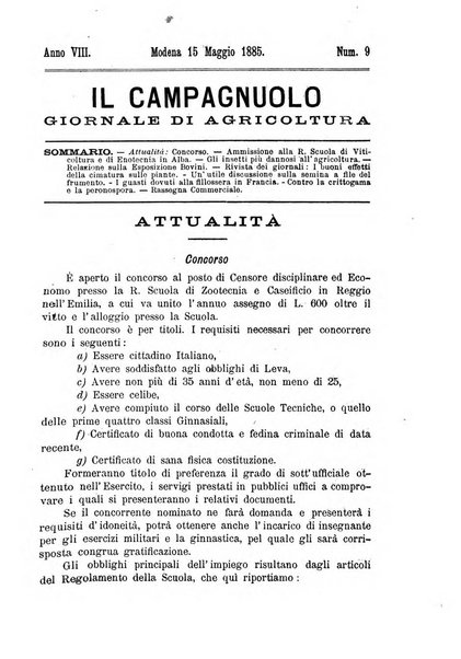 Il campagnuolo giornale di agricoltura pratica