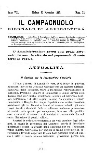 Il campagnuolo giornale di agricoltura pratica