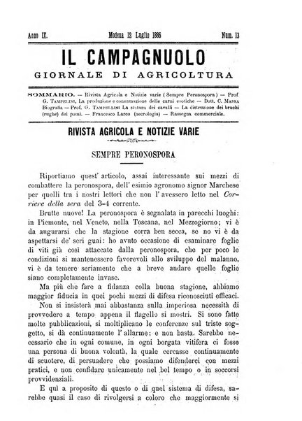 Il campagnuolo giornale di agricoltura pratica