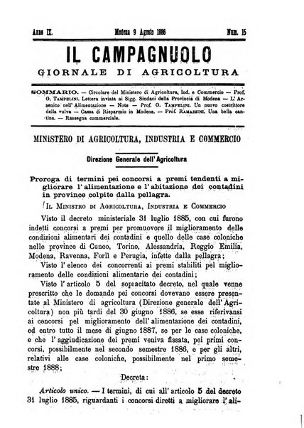 Il campagnuolo giornale di agricoltura pratica