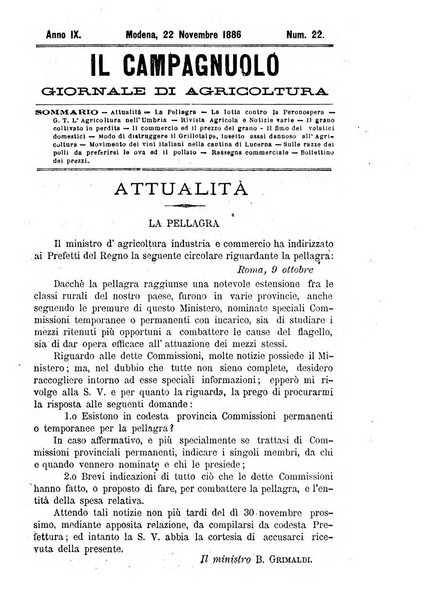 Il campagnuolo giornale di agricoltura pratica