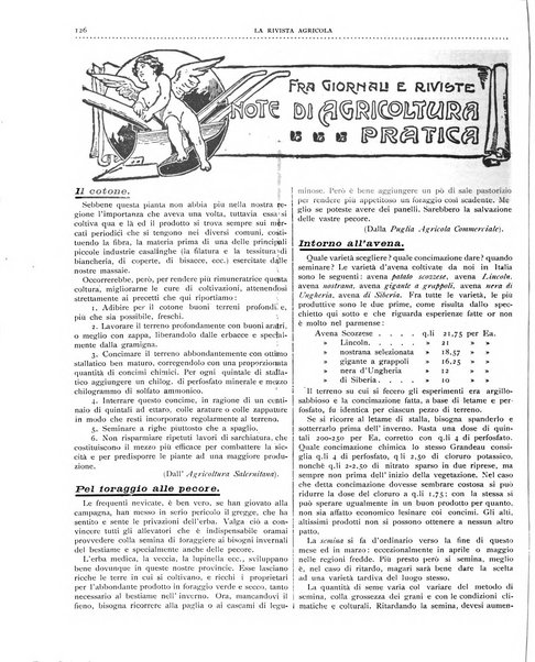 La rivista agricola industriale finanziaria commerciale