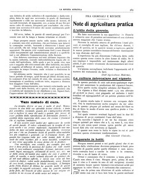 La rivista agricola industriale finanziaria commerciale