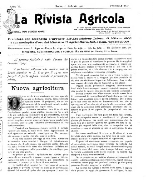 La rivista agricola industriale finanziaria commerciale