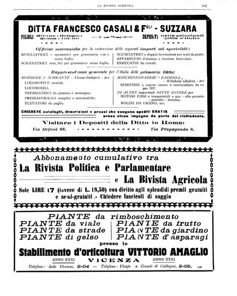 La rivista agricola industriale finanziaria commerciale