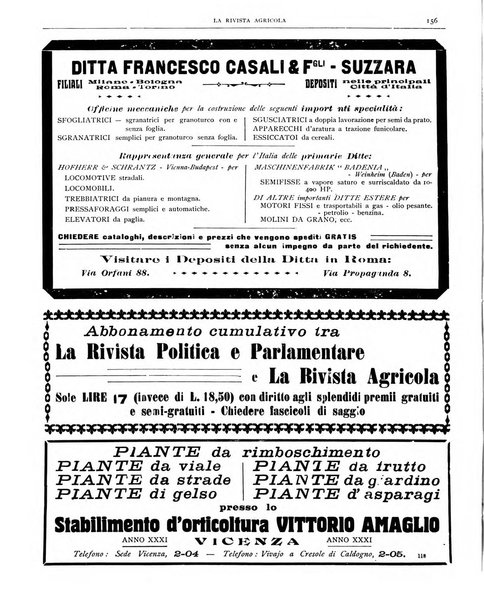 La rivista agricola industriale finanziaria commerciale