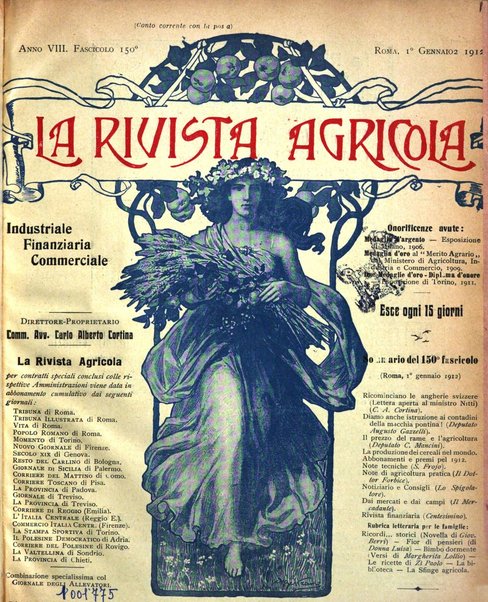 La rivista agricola industriale finanziaria commerciale