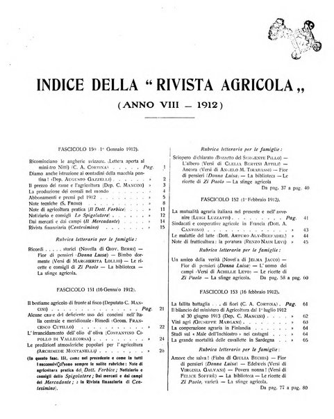 La rivista agricola industriale finanziaria commerciale