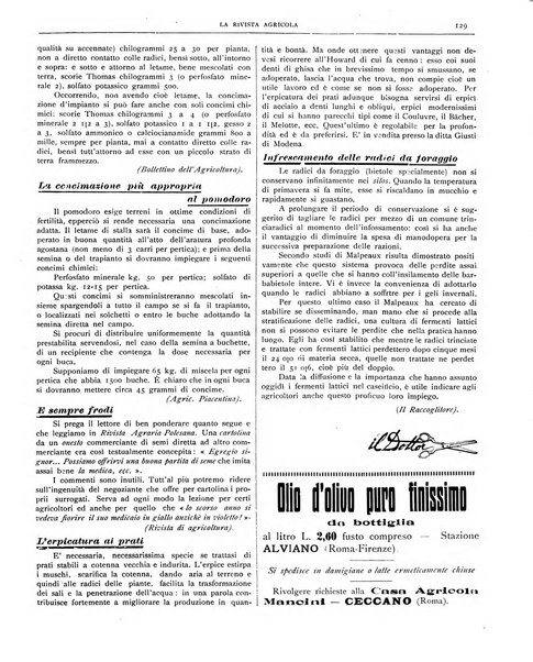 La rivista agricola industriale finanziaria commerciale