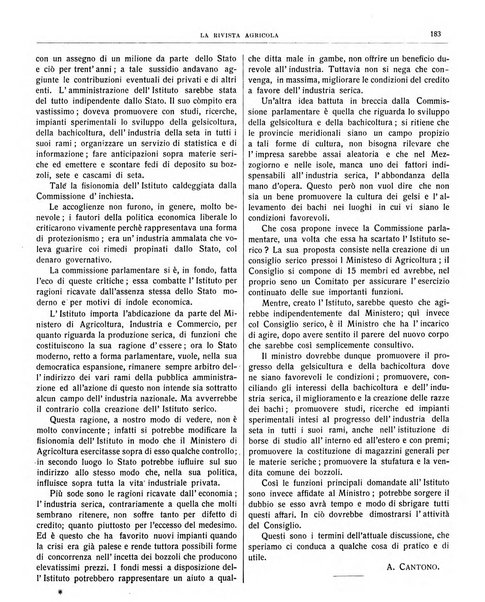 La rivista agricola industriale finanziaria commerciale