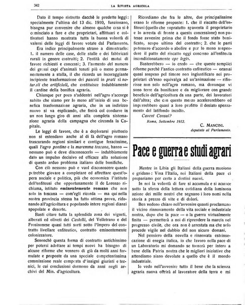 La rivista agricola industriale finanziaria commerciale