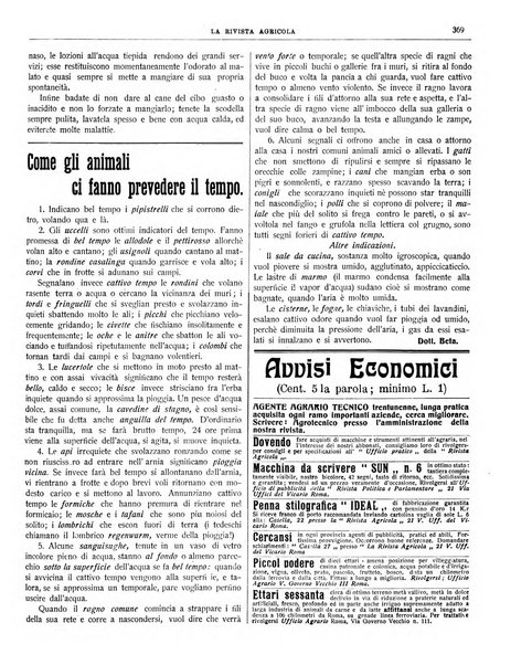 La rivista agricola industriale finanziaria commerciale