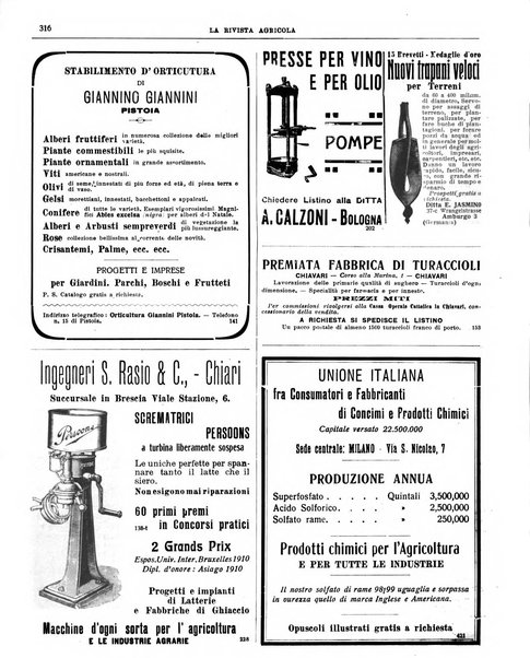 La rivista agricola industriale finanziaria commerciale