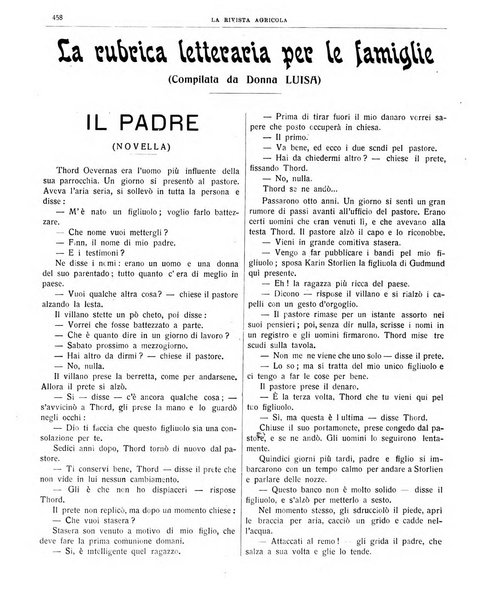 La rivista agricola industriale finanziaria commerciale