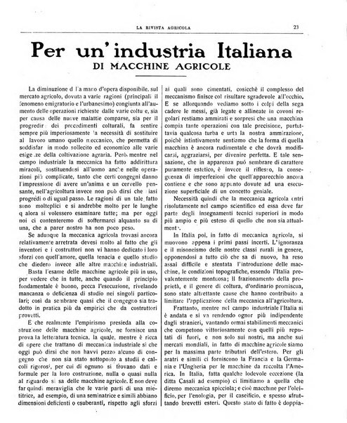 La rivista agricola industriale finanziaria commerciale