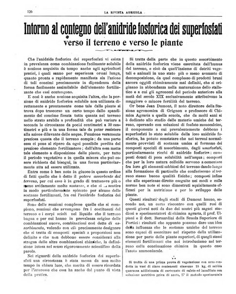 La rivista agricola industriale finanziaria commerciale