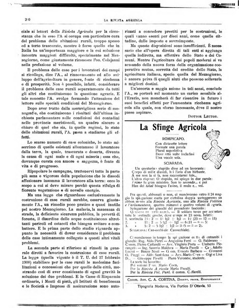 La rivista agricola industriale finanziaria commerciale