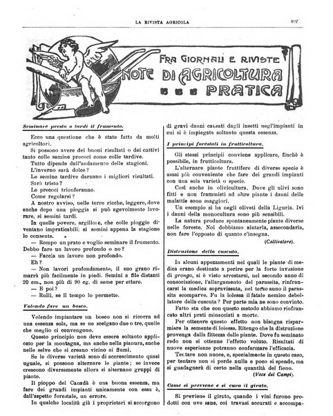 La rivista agricola industriale finanziaria commerciale