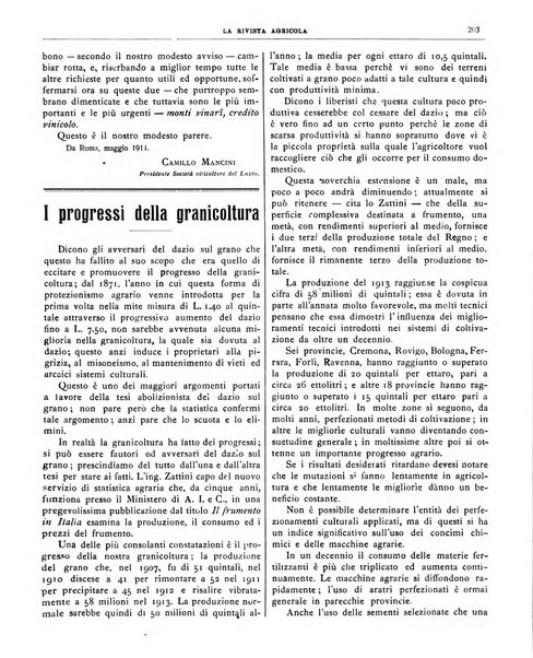 La rivista agricola industriale finanziaria commerciale