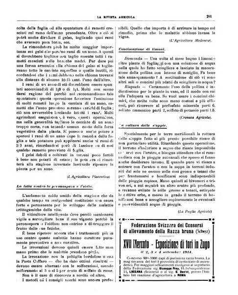 La rivista agricola industriale finanziaria commerciale