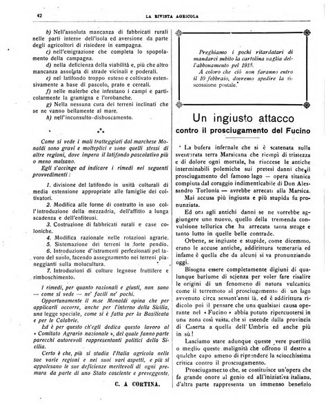 La rivista agricola industriale finanziaria commerciale