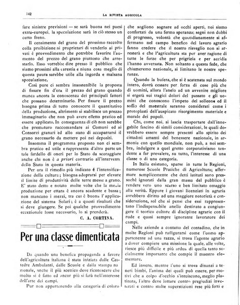 La rivista agricola industriale finanziaria commerciale