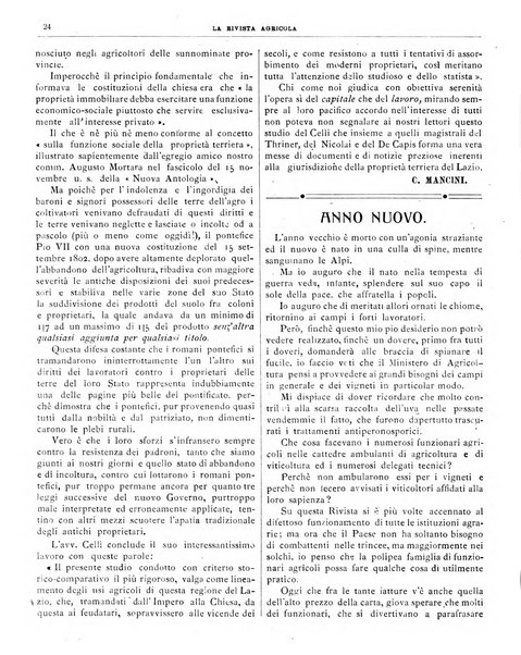 La rivista agricola industriale finanziaria commerciale