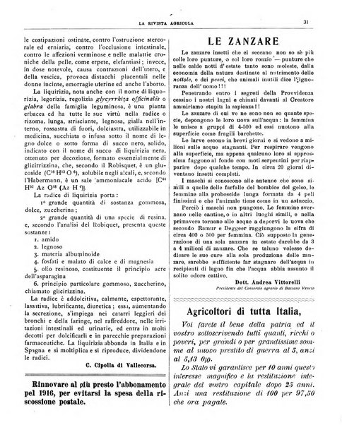 La rivista agricola industriale finanziaria commerciale