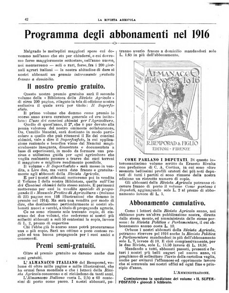 La rivista agricola industriale finanziaria commerciale