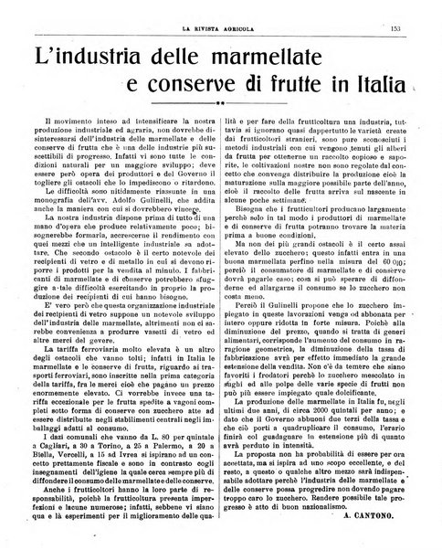 La rivista agricola industriale finanziaria commerciale