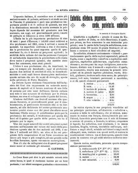 La rivista agricola industriale finanziaria commerciale