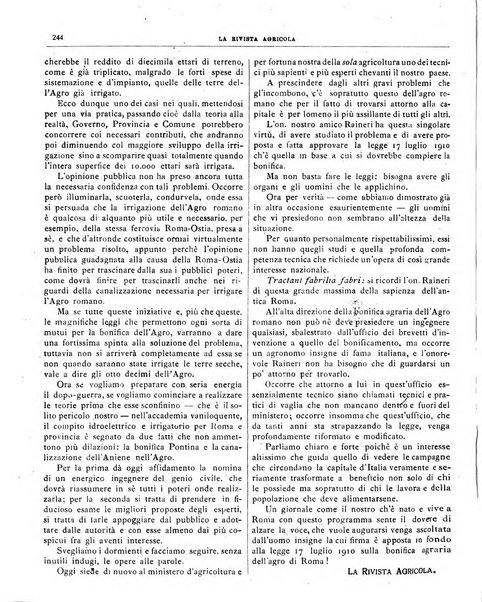 La rivista agricola industriale finanziaria commerciale