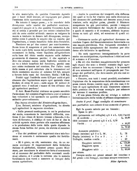 La rivista agricola industriale finanziaria commerciale