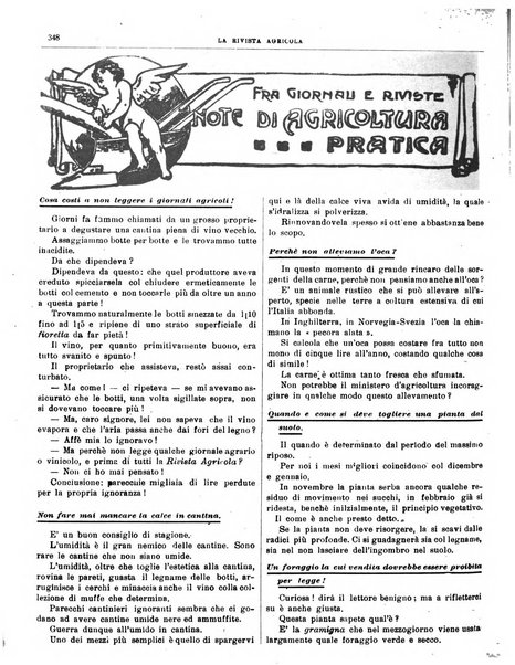 La rivista agricola industriale finanziaria commerciale