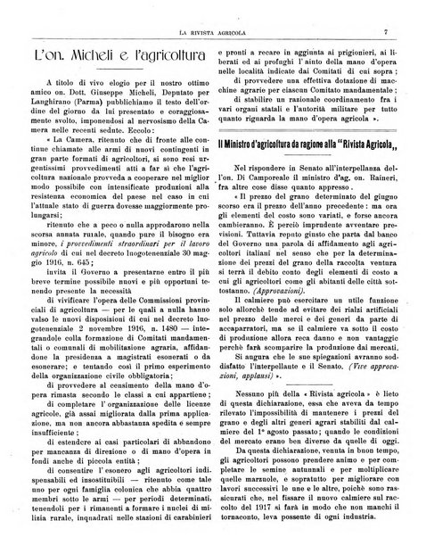 La rivista agricola industriale finanziaria commerciale