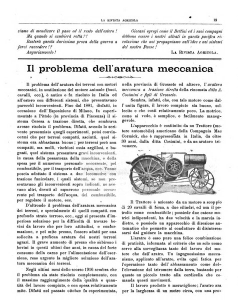 La rivista agricola industriale finanziaria commerciale