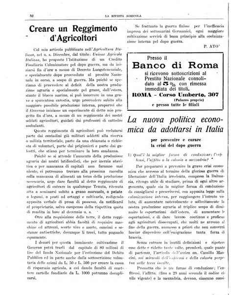 La rivista agricola industriale finanziaria commerciale