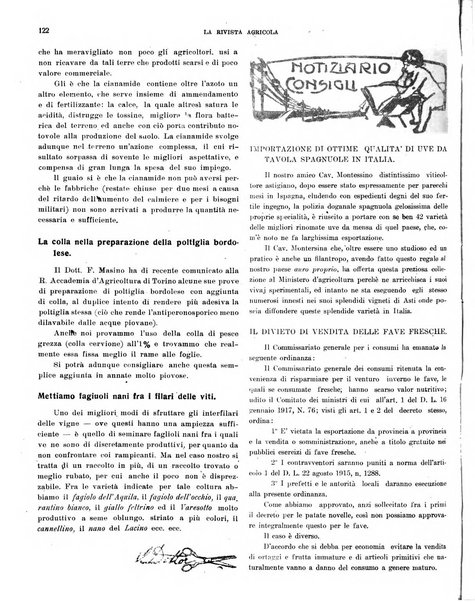 La rivista agricola industriale finanziaria commerciale