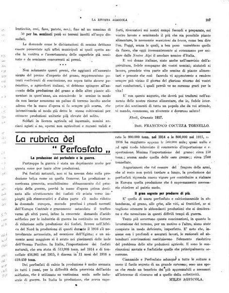 La rivista agricola industriale finanziaria commerciale