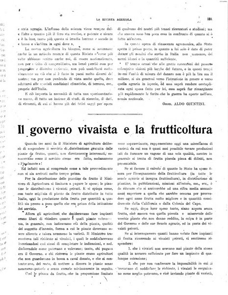 La rivista agricola industriale finanziaria commerciale